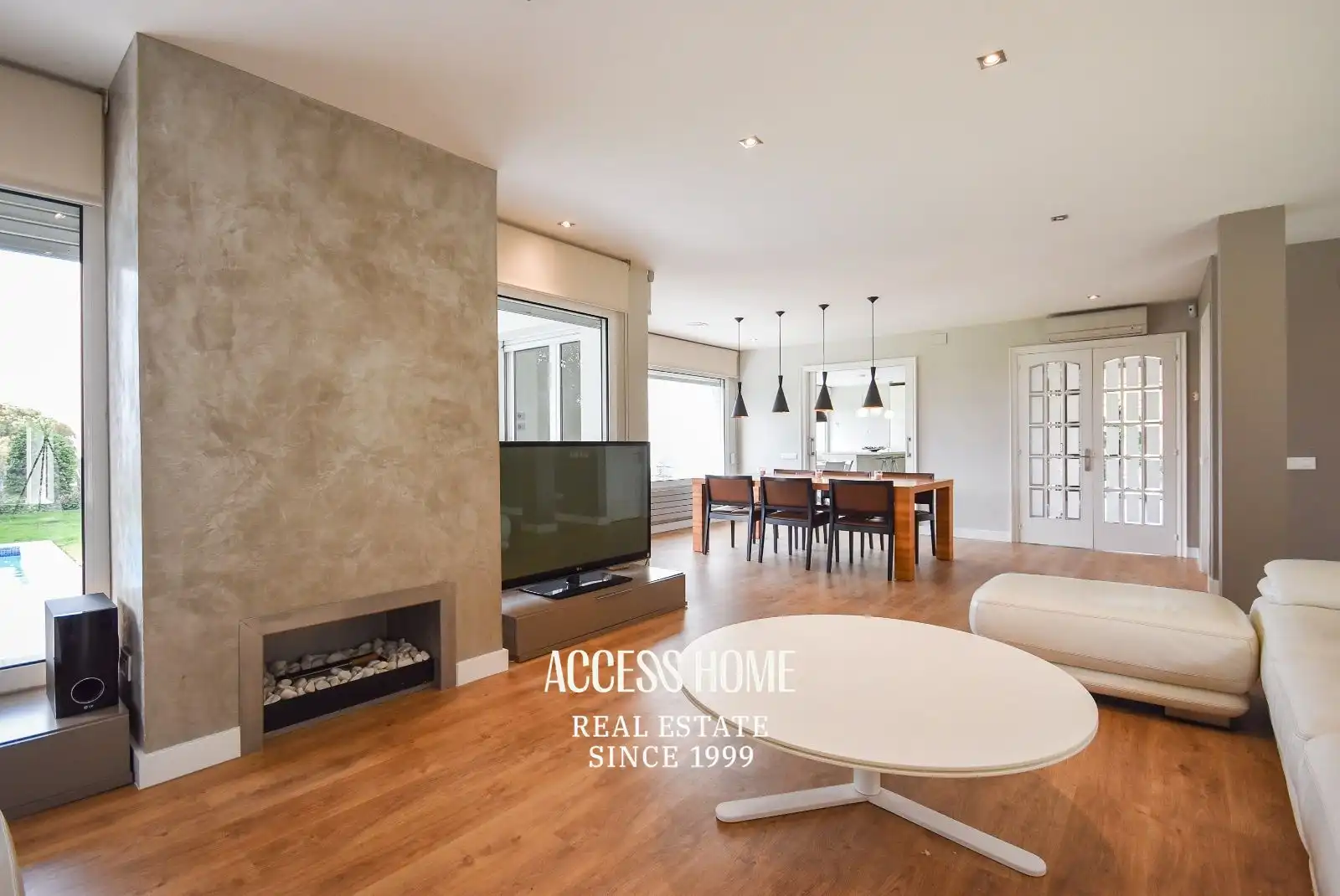 Sala de estar de Casa o chalet en venta en Alella con Aire acondicionado, Calefacción y Terraza