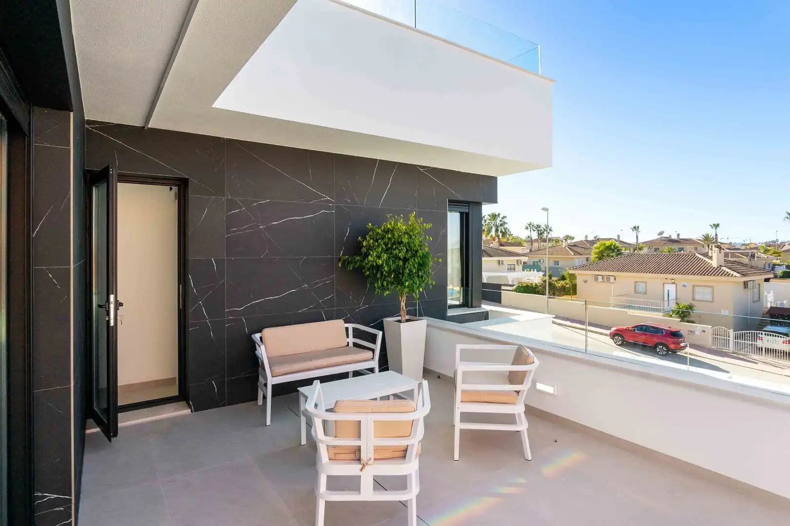 Terraza de Casa o chalet en venta en Rojales con Aire acondicionado, Jardín privado y Piscina