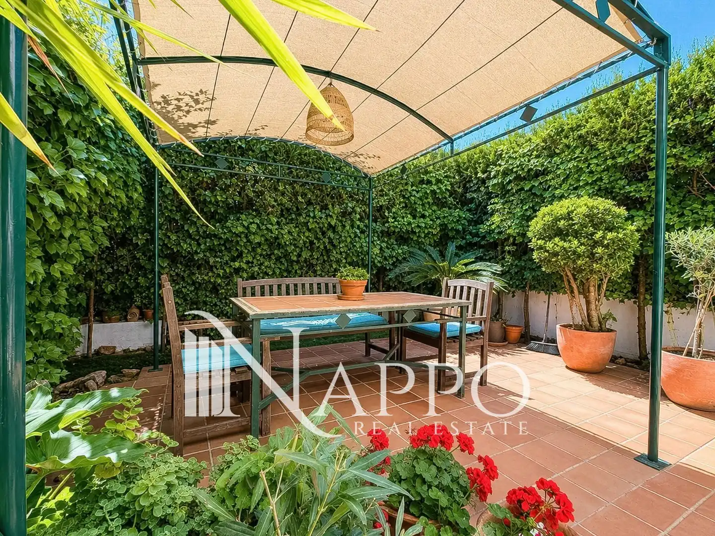 Terraza de Casa adosada en venta en  Palma de Mallorca con Aire acondicionado, Calefacción y Jardín privado