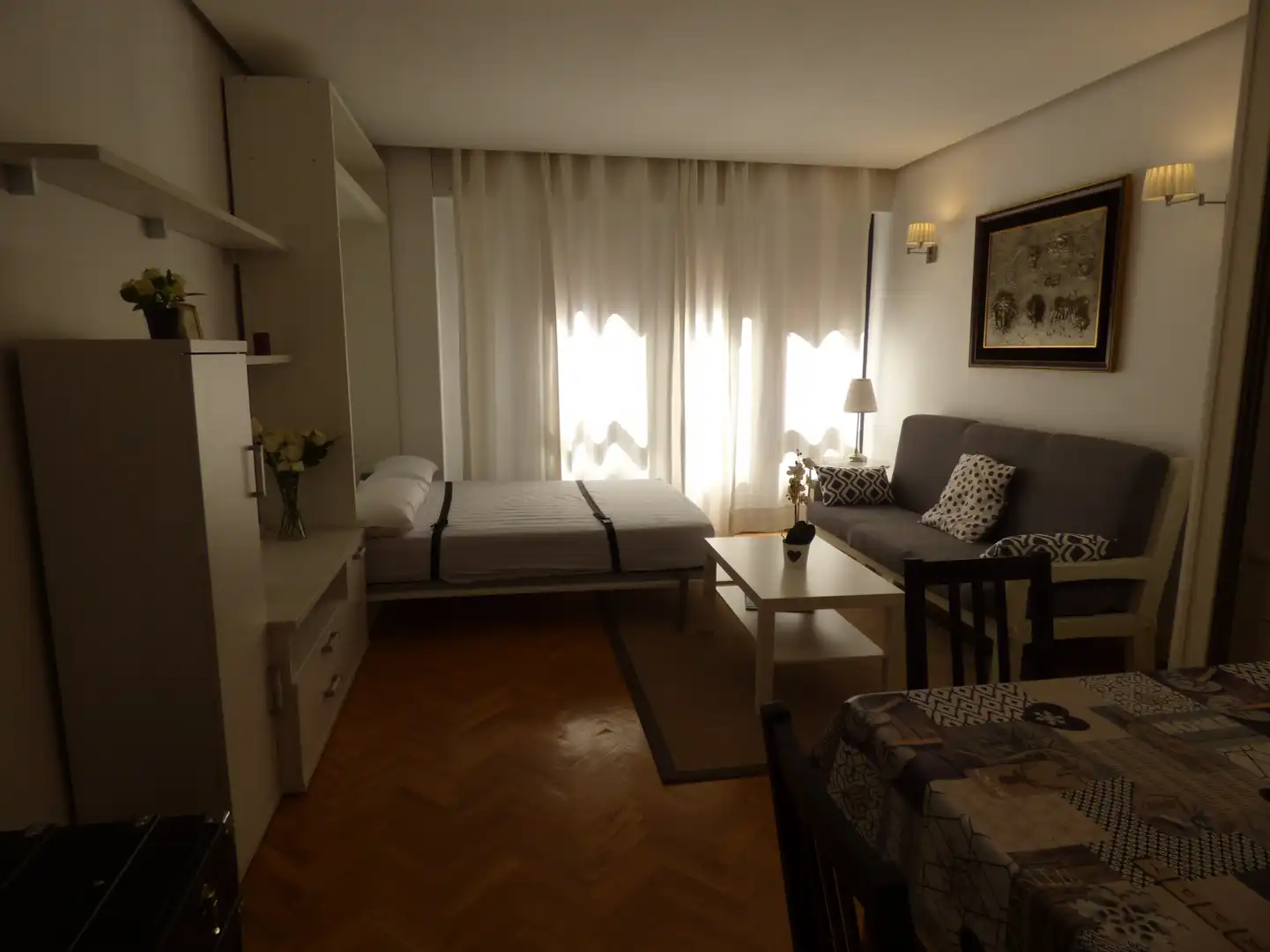 Bedroom of Flat for rent in Madrid  with Air Conditioner, Heating and Furnished
