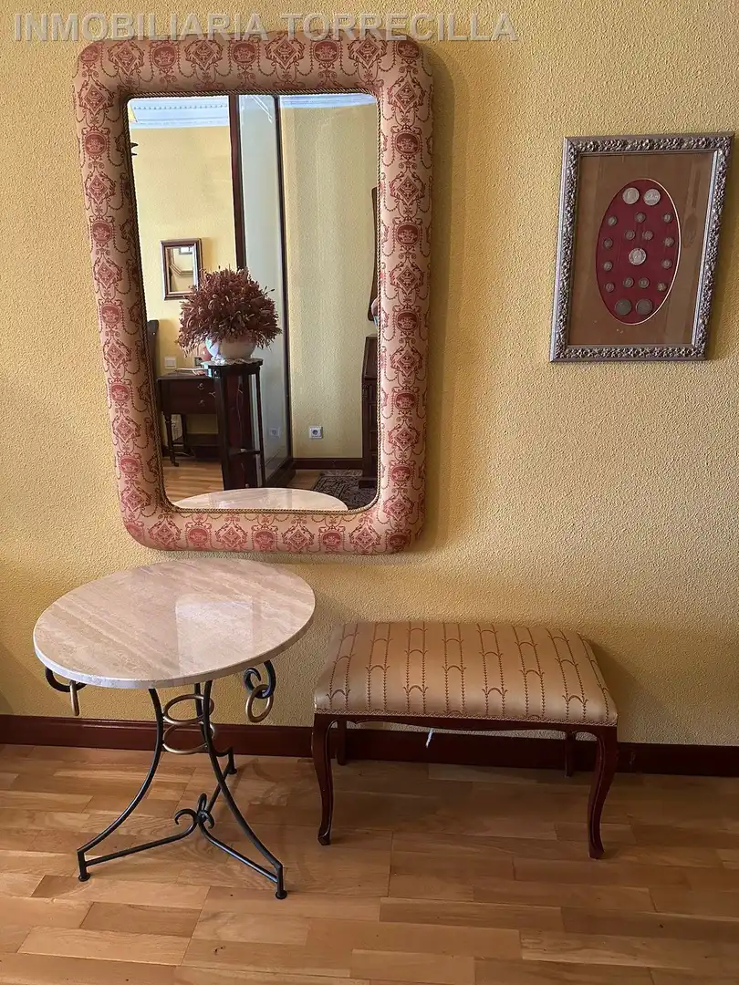 Wohnzimmer von Wohnung zur Miete in Valladolid mit Parkett, Möbliert und Balkon