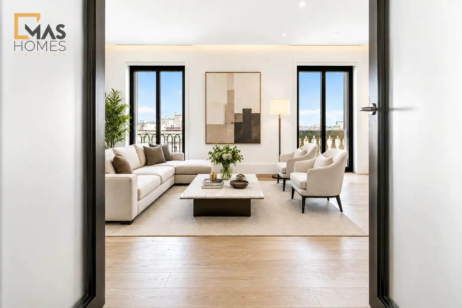 Living room of Flat for sale in Barcelona  with Air Conditioner, Heating and Oven