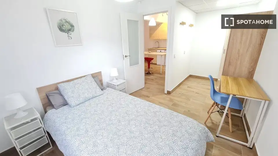 Schlafzimmer von Wohnung zur Miete in Getafe mit Klimaanlage, Heizung und Möbliert