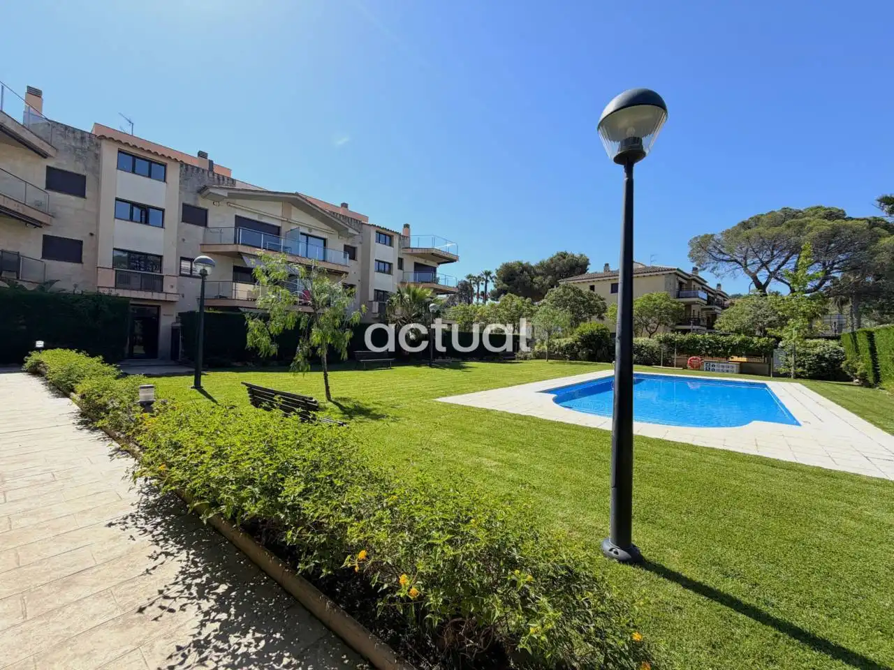 Außenansicht von Wohnungen zum Verkauf in Castell d'Aro, Platja d'Aro i s'Agaró mit Klimaanlage, Heizung und Terrasse