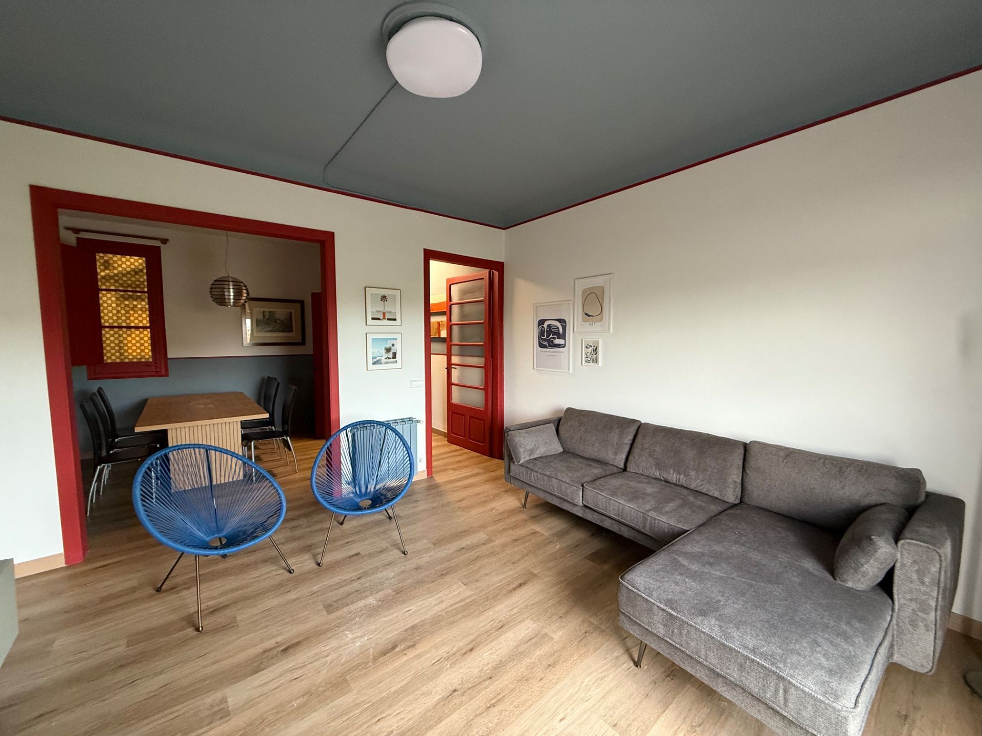 Sala d'estar de Pis de lloguer en  Lleida Capital amb Aire condicionat i Moblat