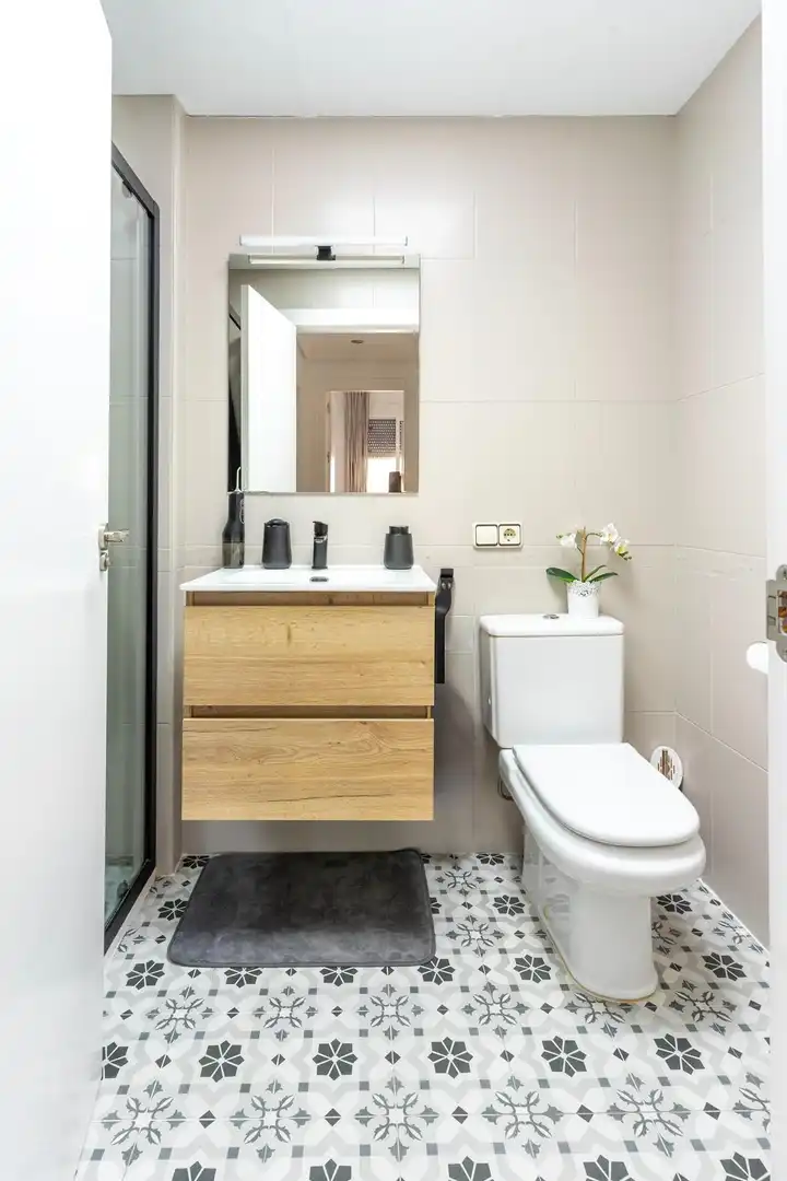 Badezimmer von Wohnung zum Verkauf in Las Torres de Cotillas mit Klimaanlage, Heizung und Parkett