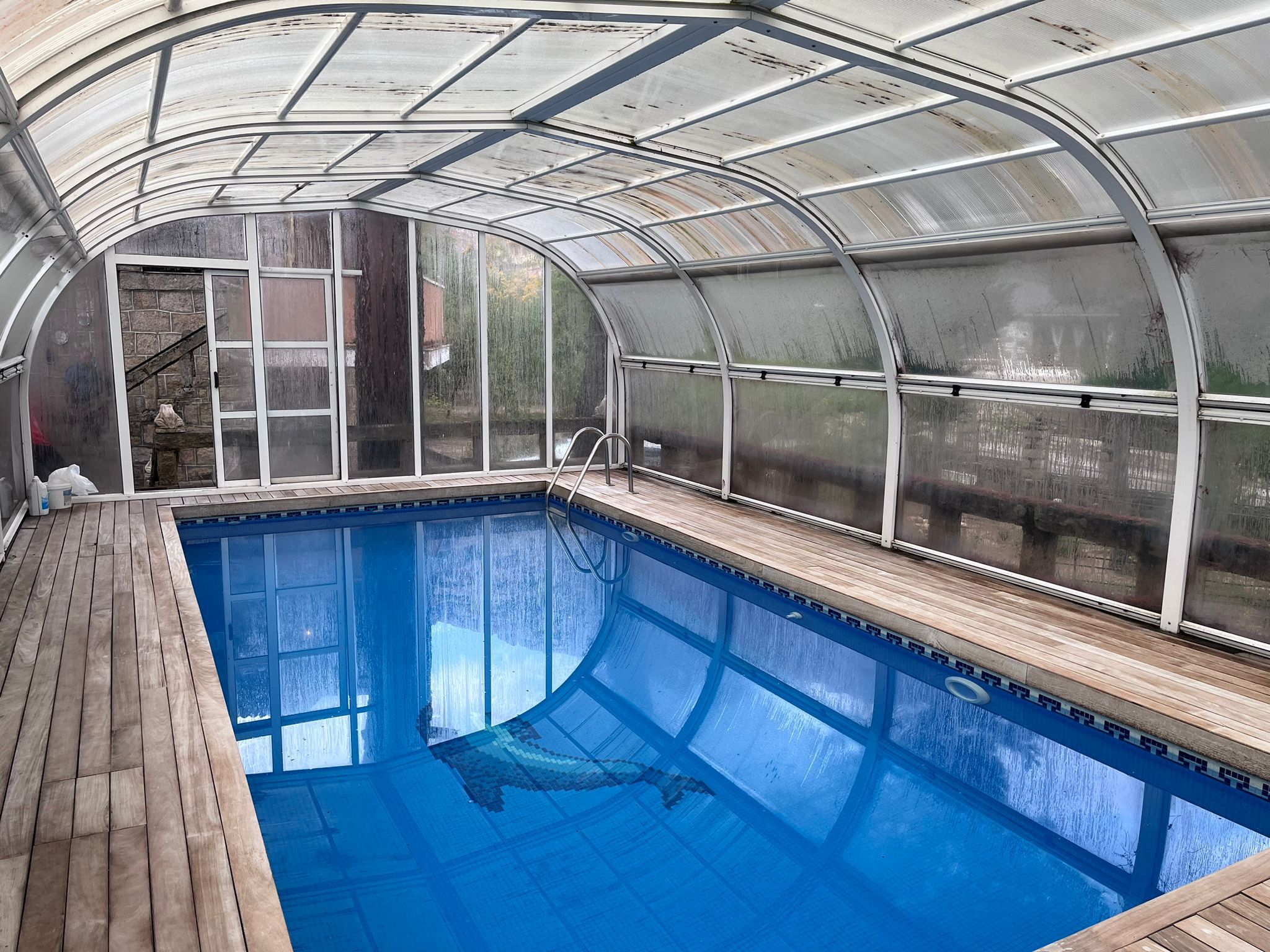 Swimming pool of House or chalet for sale in Manzanares El Real  with Heating, Private garden and Terrace