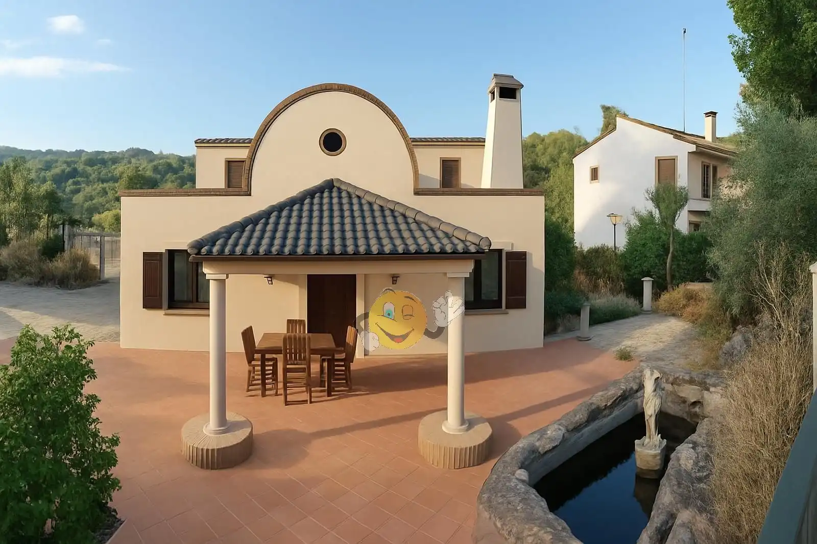 Außenansicht von Haus oder Chalet zum Verkauf in Olesa de Bonesvalls mit Privatgarten, Terrasse und Abstellraum