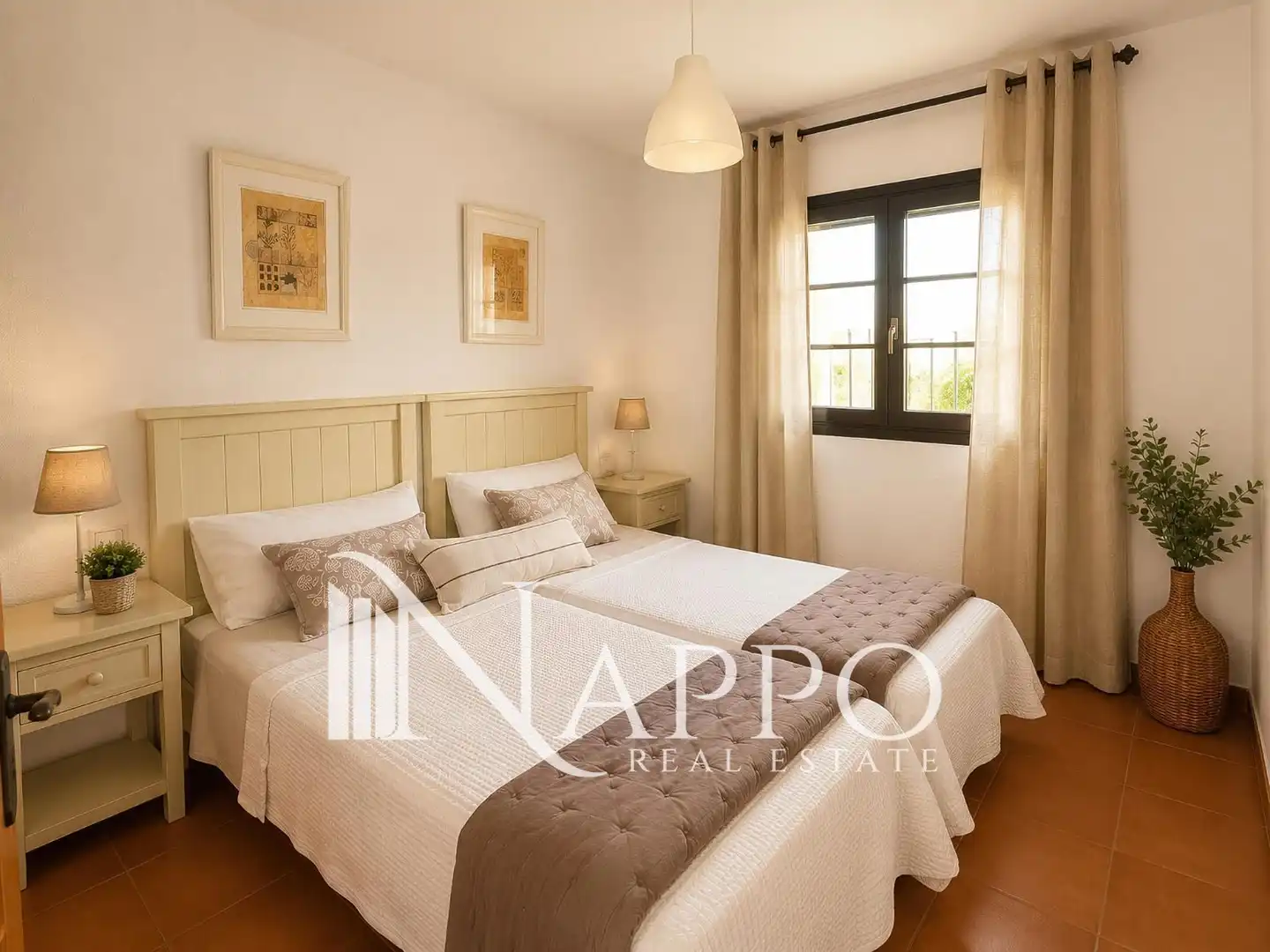 Habitación de Casa adosada de alquiler en Santanyí con Aire acondicionado, Calefacción y Jardín privado