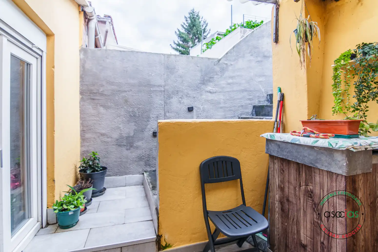 Terraza de Casa adosada en venta en Gijón  con Calefacción, Jardín privado y Parquet