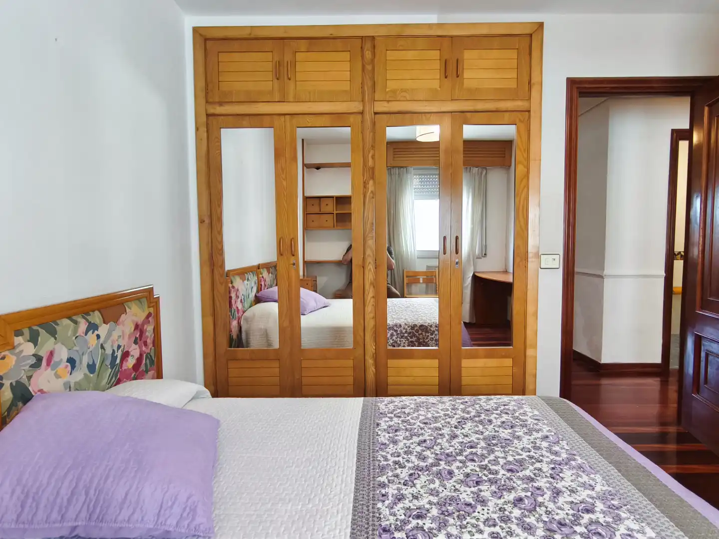 Bedroom of Flat for rent in Santiago de Compostela   with Heating and Furnished