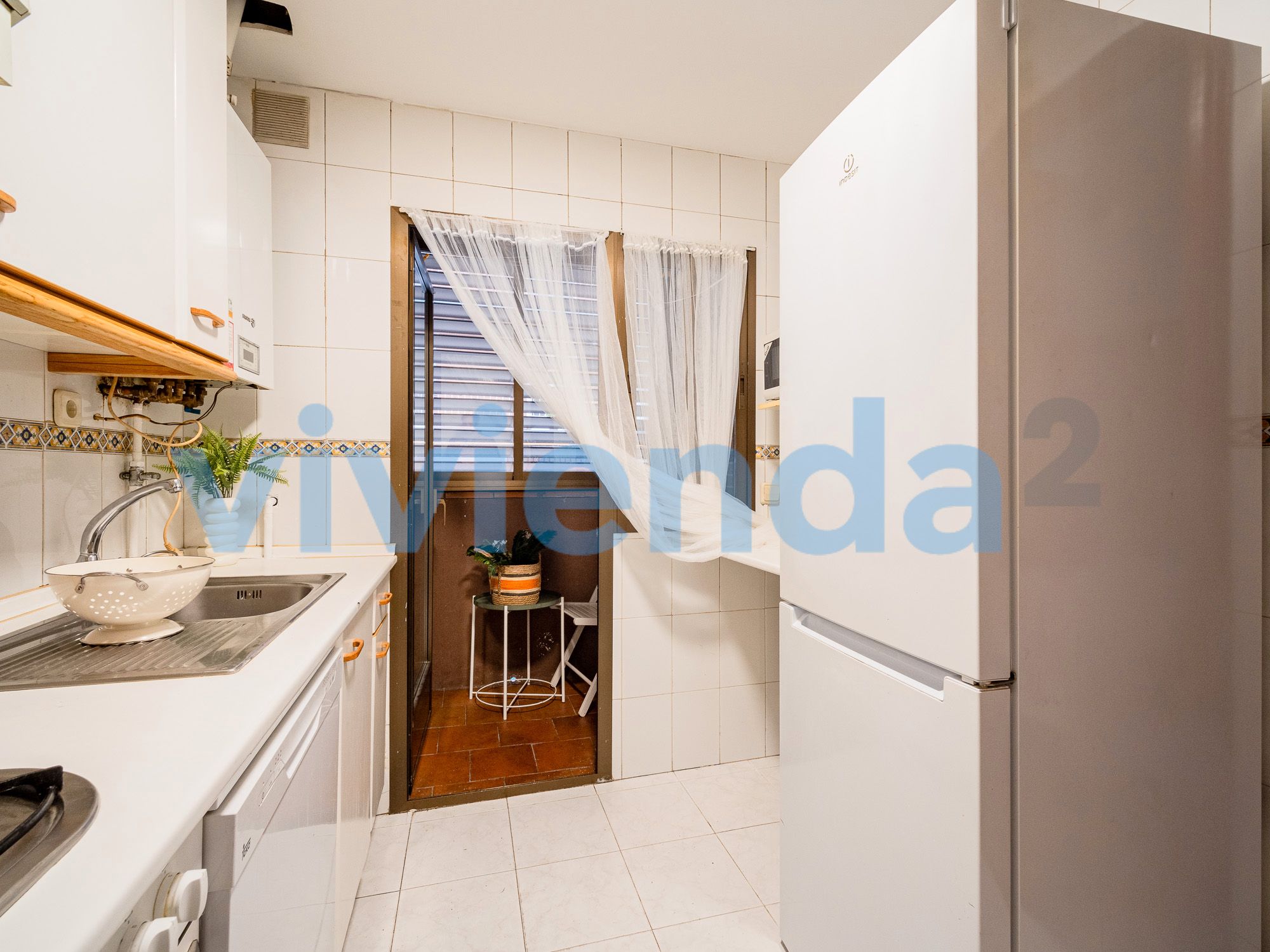 Kitchen of Flat for sale in  Madrid Capital  with Heating