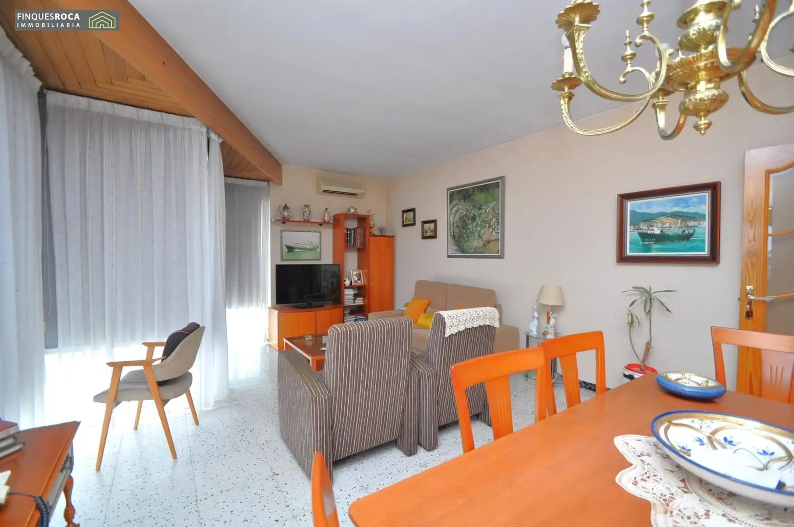 Sala de estar de Piso en venta en La Ràpita con Aire acondicionado, Calefacción y Terraza