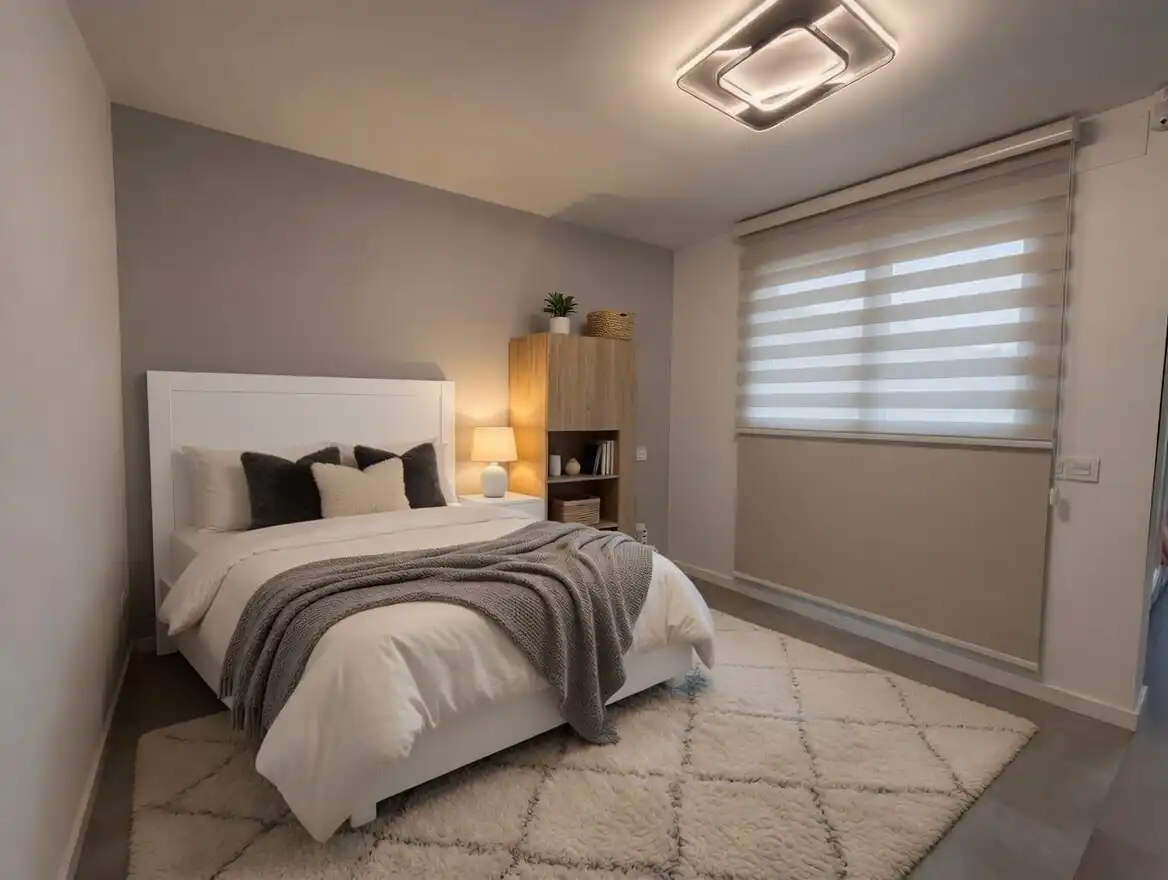 Habitación de Apartamento de alquiler en Leganés con Aire acondicionado, Calefacción y Amueblado