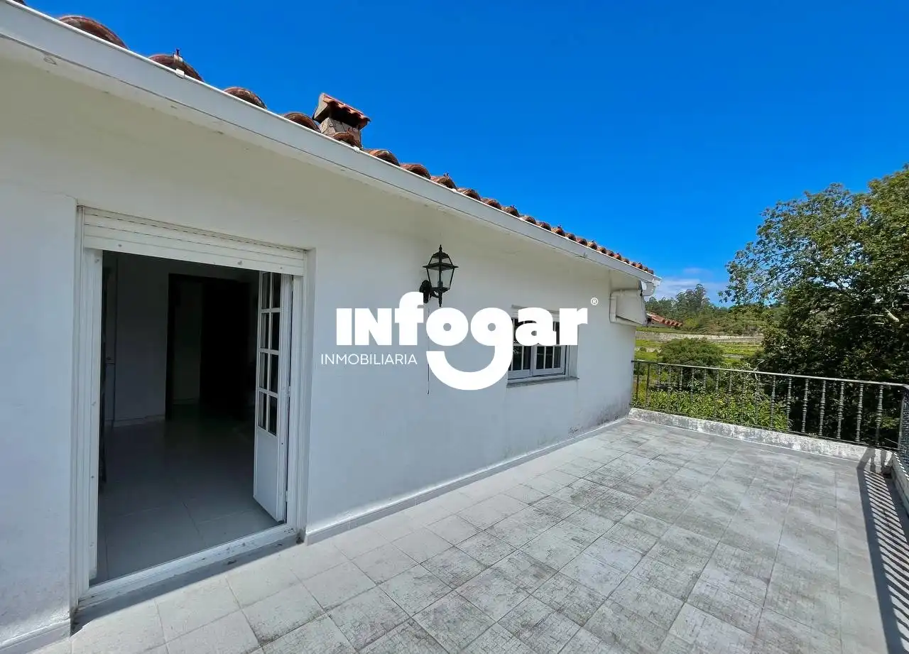 Exterior view of Houses for sale in O Rosal    with Heating, Private garden and Terrace