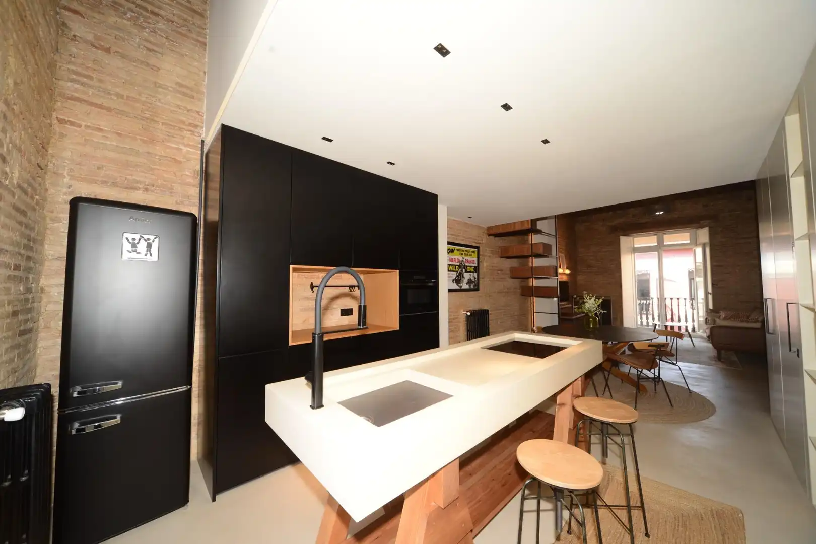 Kitchen of Attic for rent in  Valencia Capital  with Heating, Terrace and Storage room