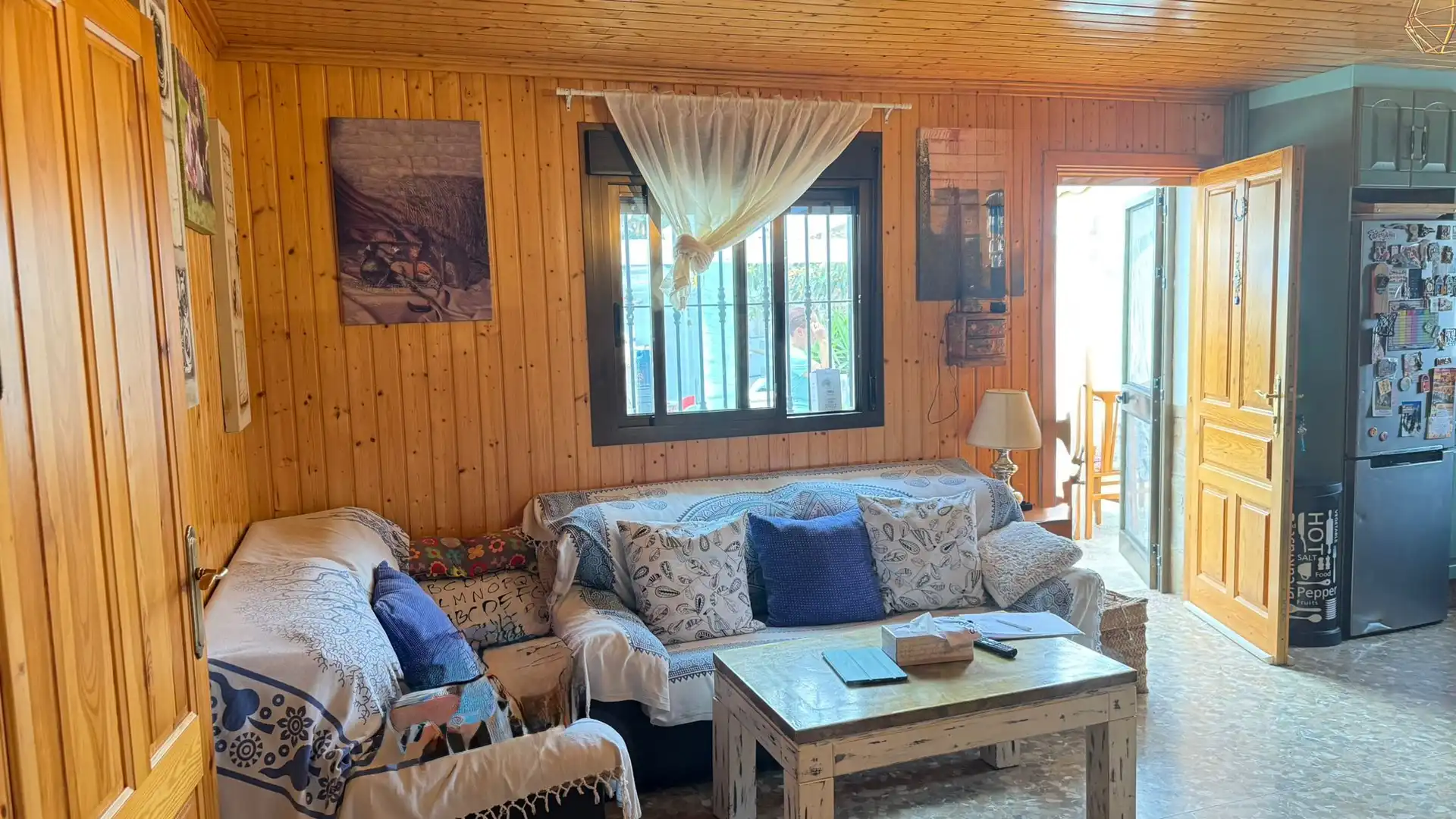 Wohnzimmer von Country house zum Verkauf in Vélez-Málaga mit Klimaanlage, Privatgarten und Terrasse