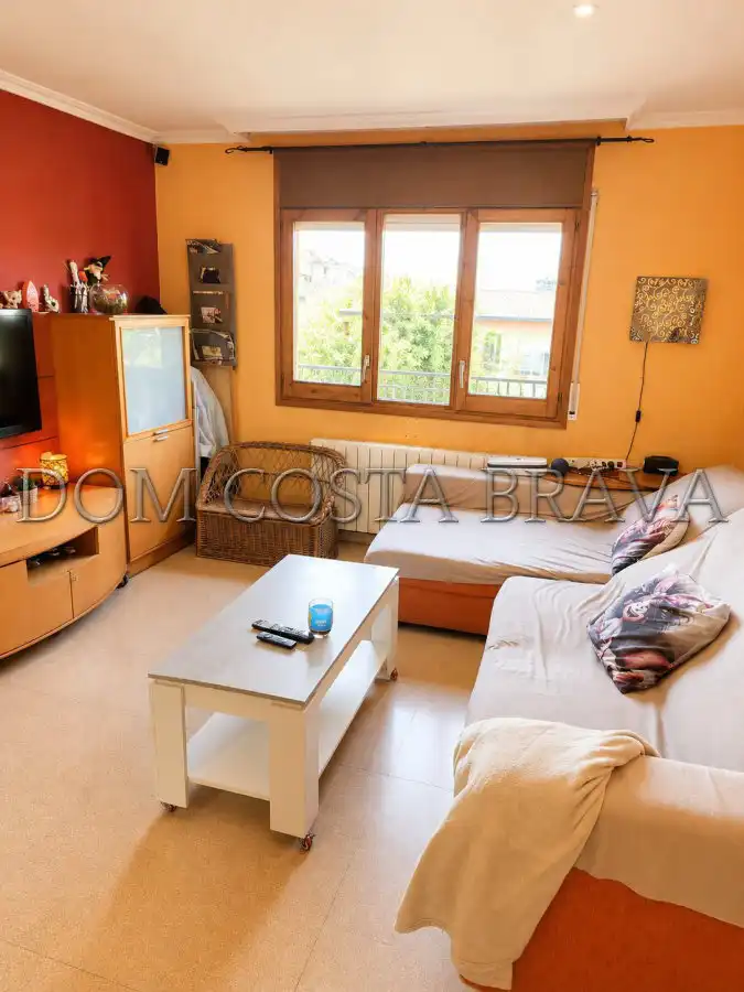 Sala de estar de Piso en venta en Olot con Calefacción y Amueblado