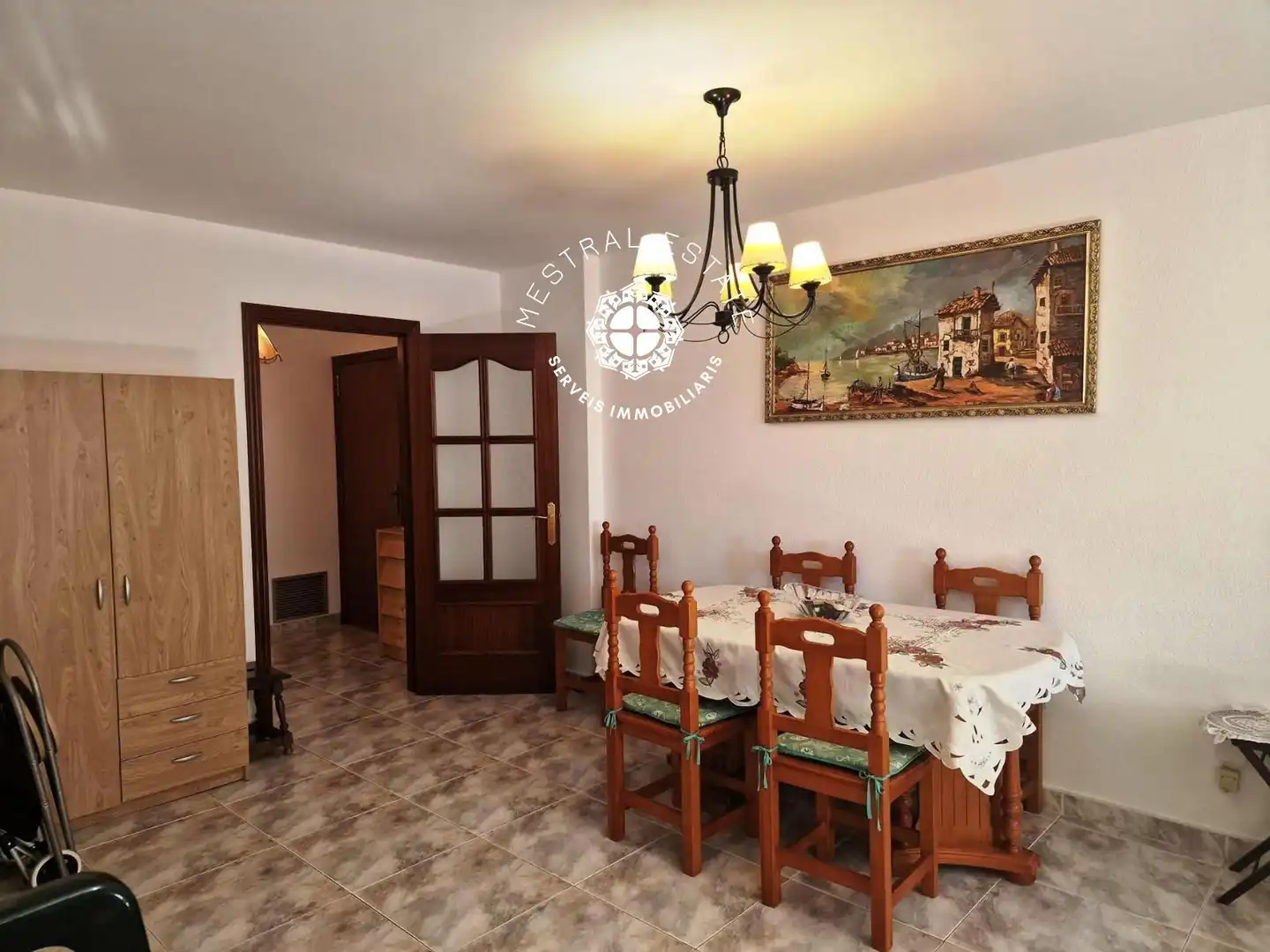 Dining room of Flat for sale in Cambrils  with Terrace, Swimming Pool and Furnished