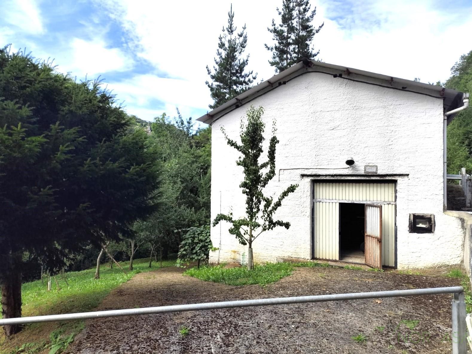 Vista exterior de Nave industrial en venta en Quirós