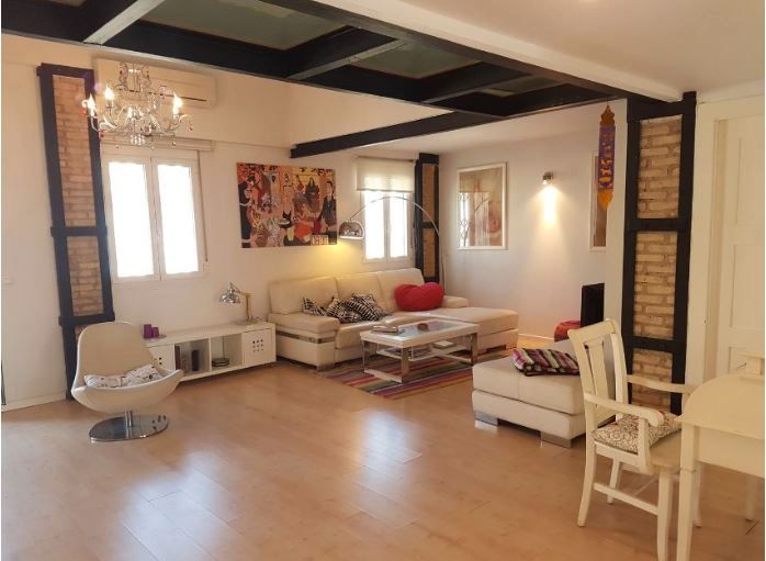 Living room of Attic to rent in Burjassot  with Air Conditioner, Heating and Parquet flooring