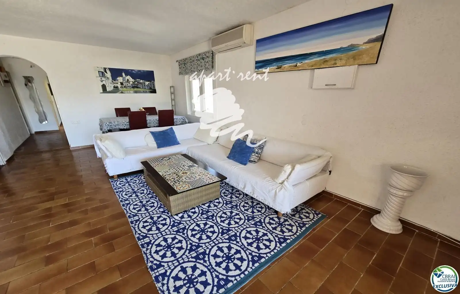 Sala de estar de Piso en venta en Empuriabrava con Aire acondicionado, Calefacción y Terraza