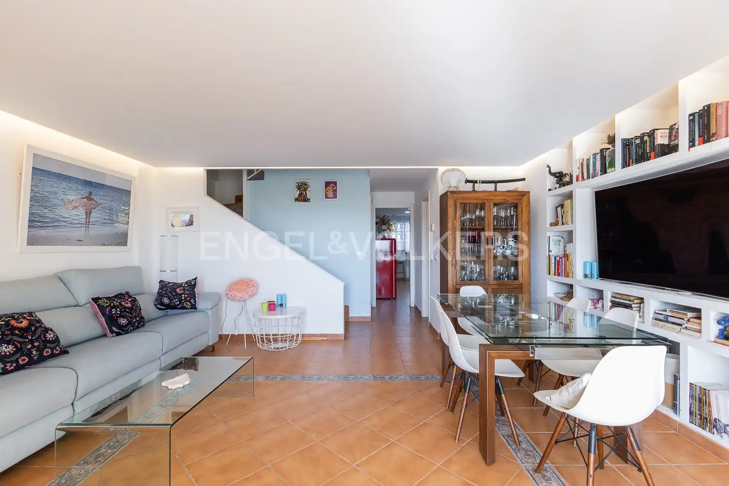Sala d'estar de Casa o xalet de lloguer en Cullera amb Aire condicionat, Calefacció i Jardí privat