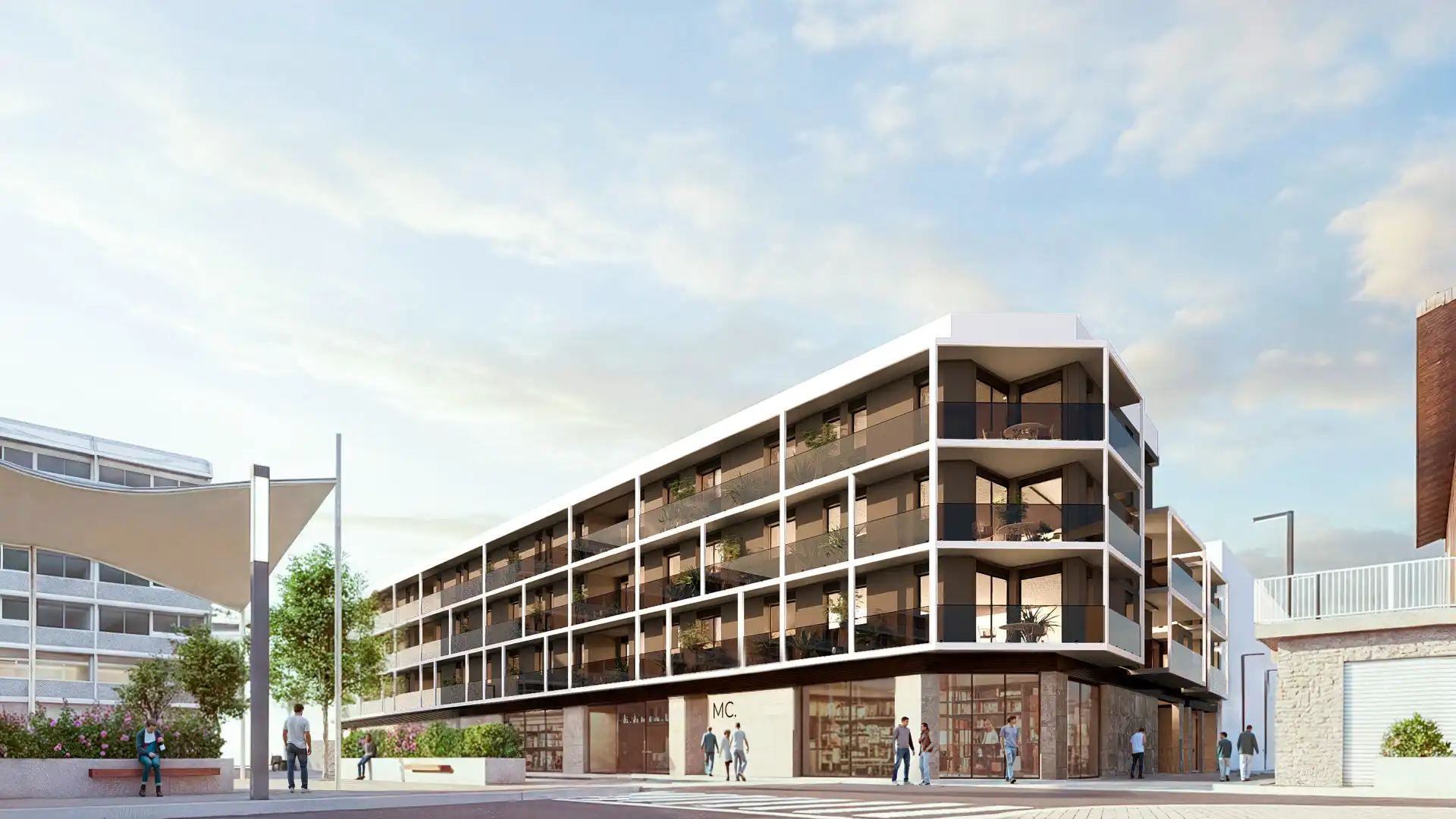 Exterior view of Flat for sale in Igualada  with Air Conditioner, Heating and Parquet flooring