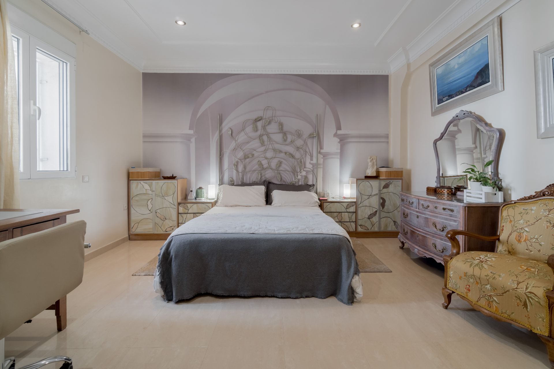 Bedroom of Flat for sale in  Valencia Capital  with Air Conditioner and Heating