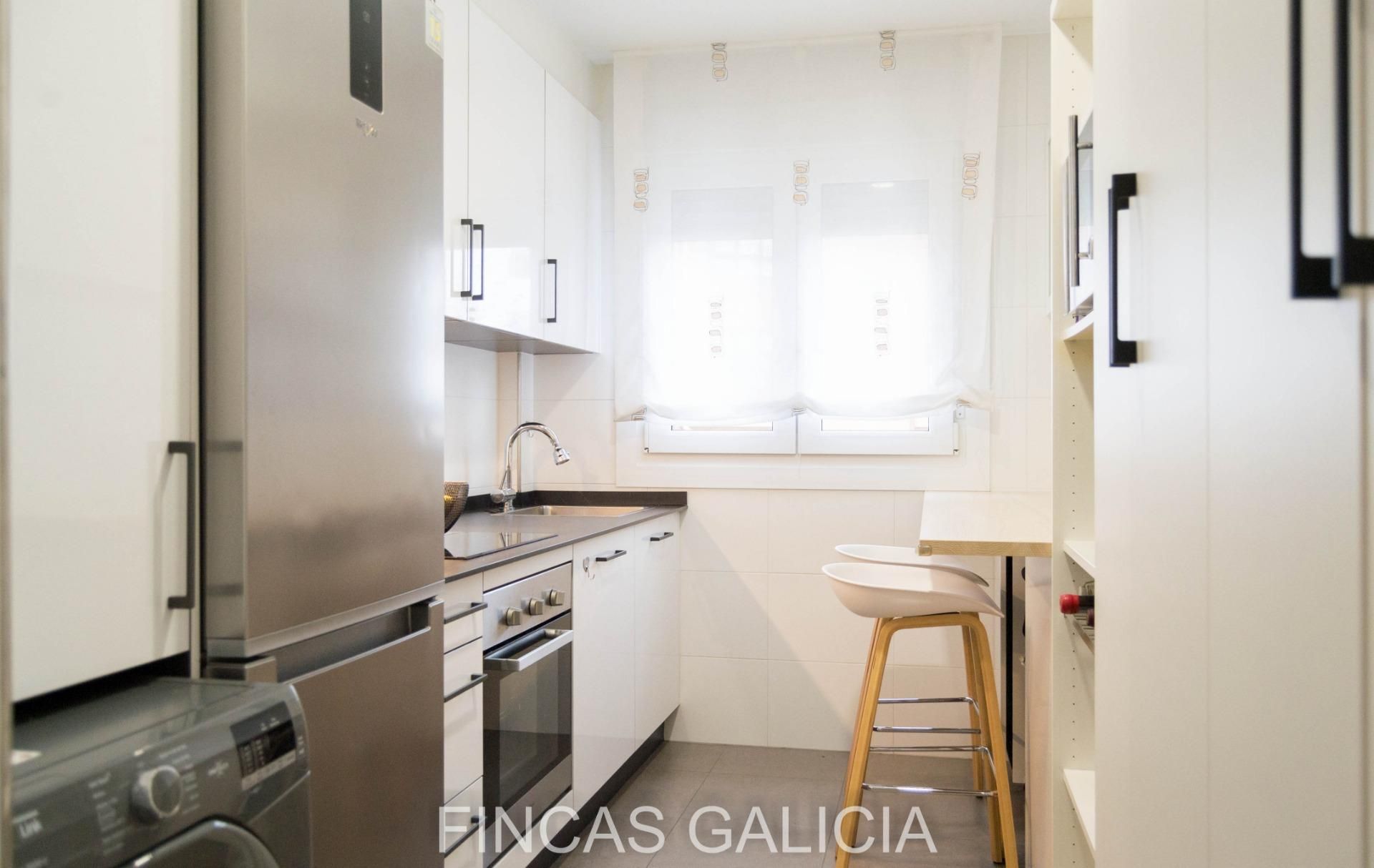Kitchen of Flat for sale in Arteixo  with Heating, Terrace and Storage room