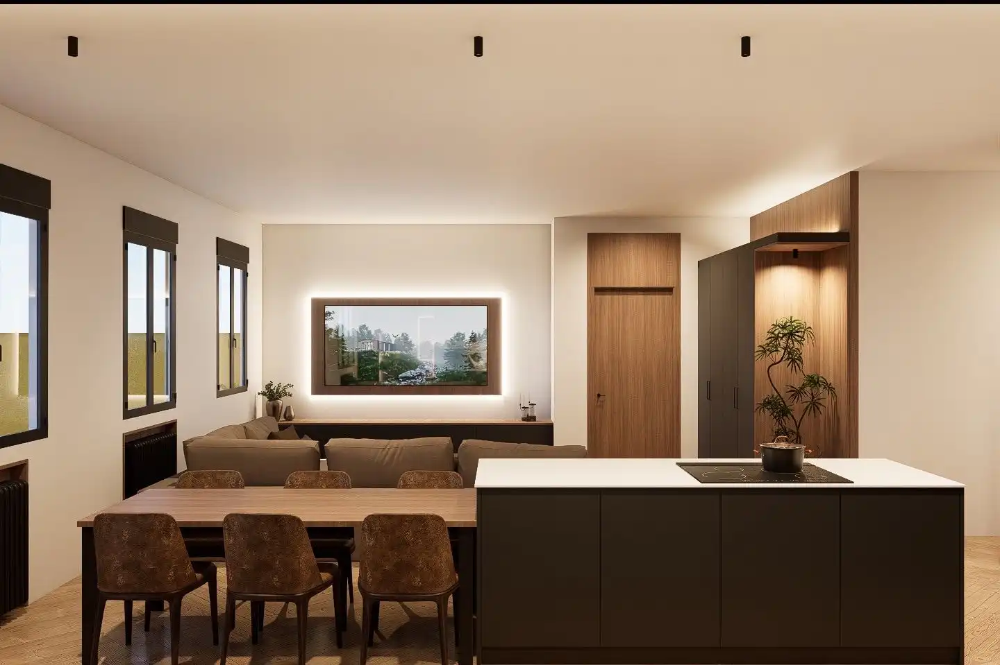 Sala de estar de Piso en venta en Oviedo  con Calefacción