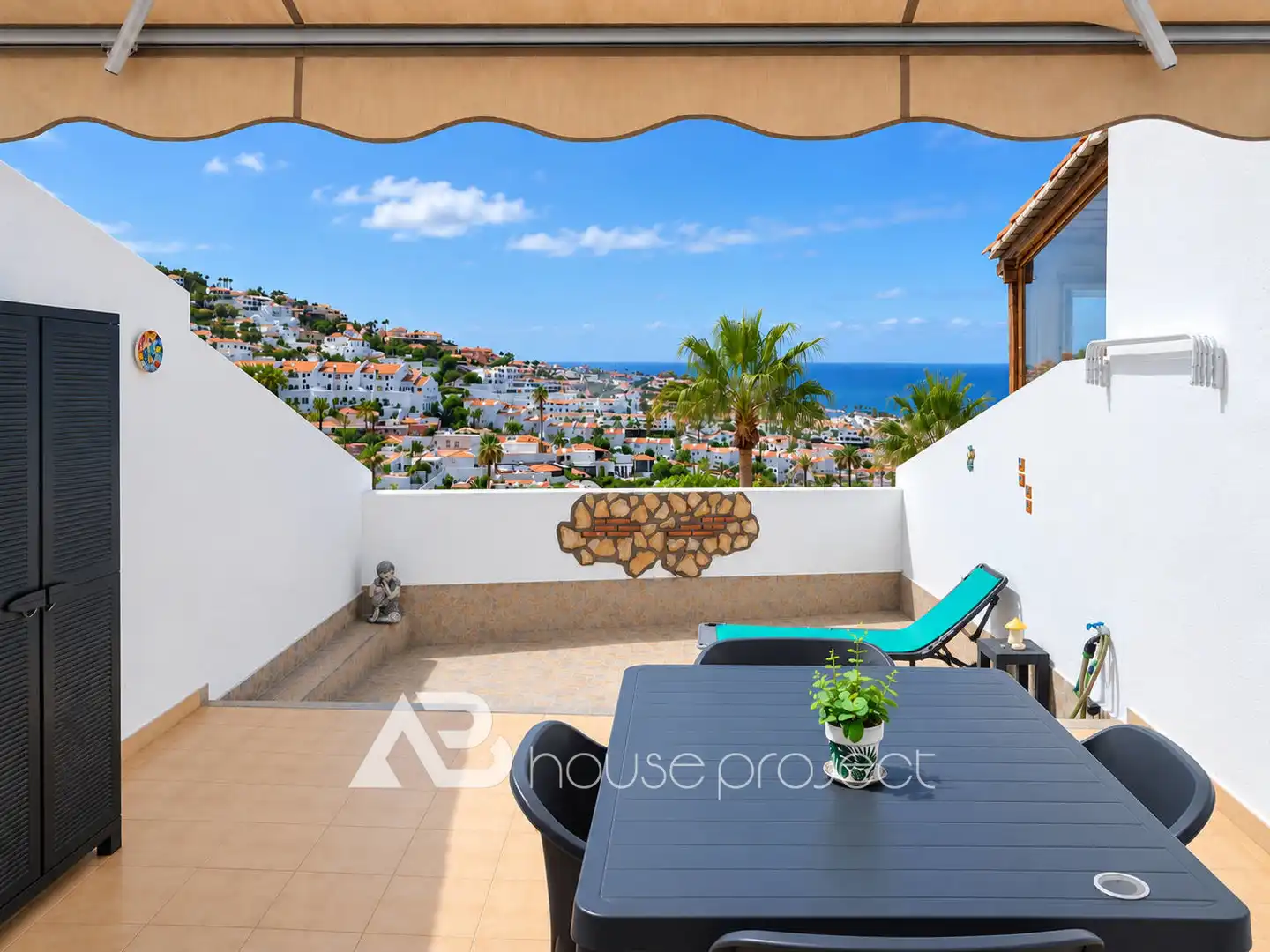 Terrace of Flat for rent in Adeje  with Private garden, Terrace and Furnished
