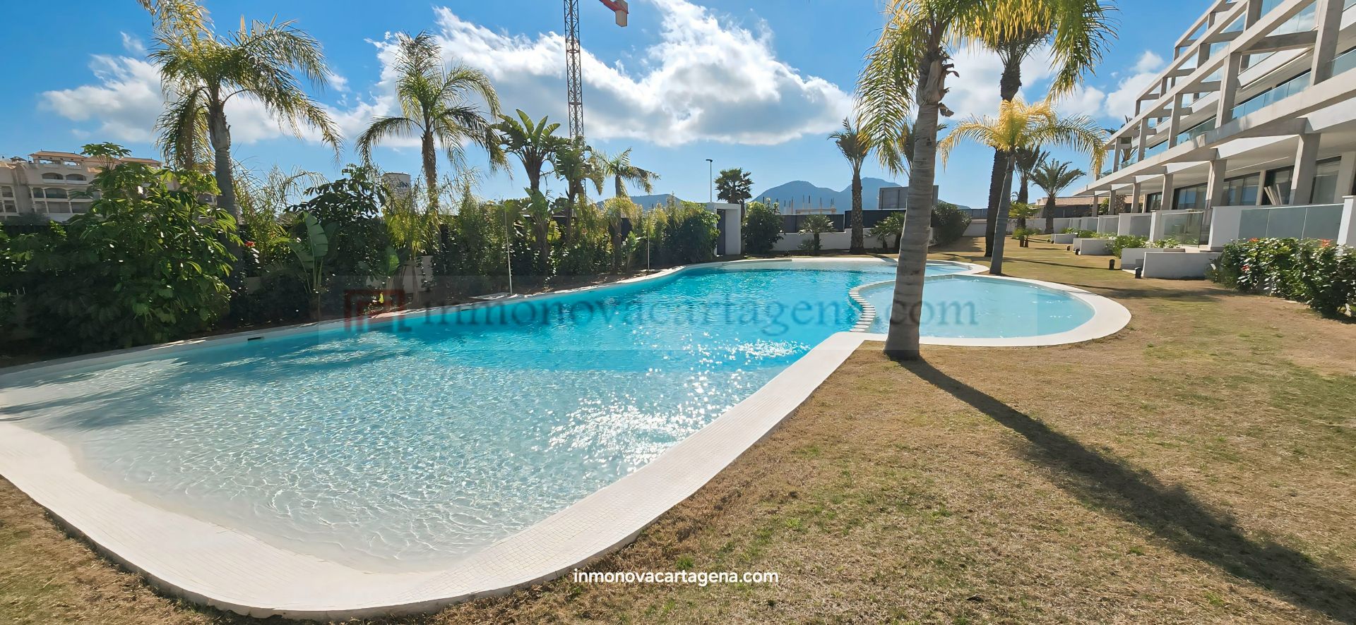 Swimming pool of Flat for sale in Cartagena  with Air Conditioner, Terrace and Storage room