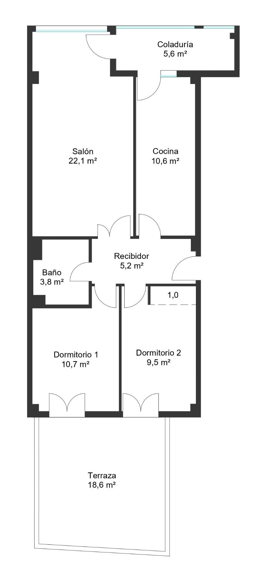 Piso en venta en  Palma de Mallorca con Aire acondicionado, Terraza y Trastero