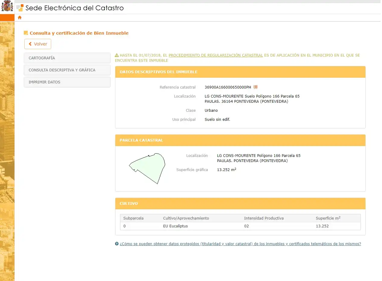 Terreny residencial en venda a CONS-MOURENTE Polígono 166 Parcela, imagen 5