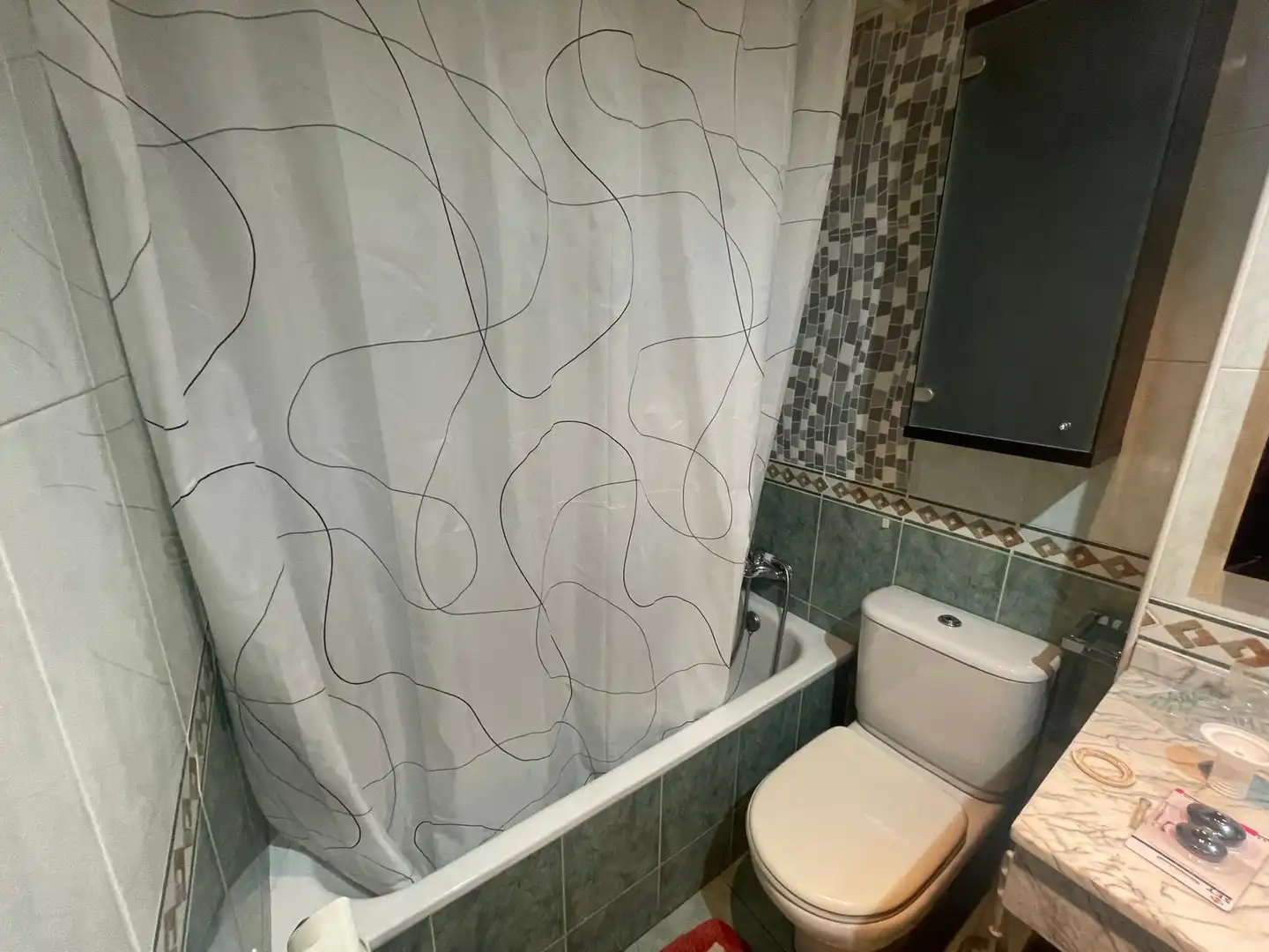 Baño de Piso de alquiler en Zaragoza con Aire acondicionado, Calefacción y Parquet