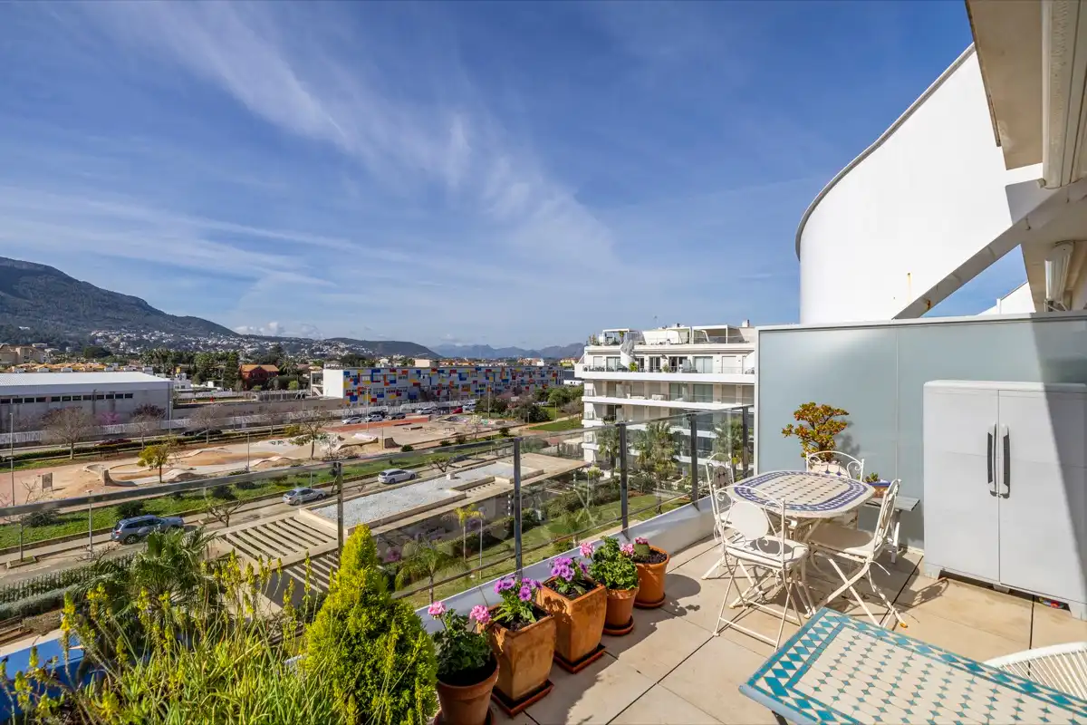 Terrasse von Dachboden zum Verkauf in Dénia mit Klimaanlage, Heizung und Terrasse