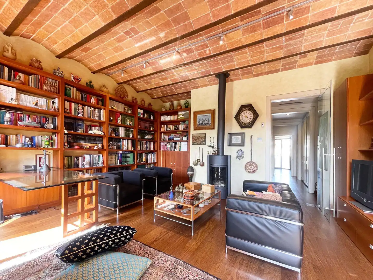 Sala de estar de Casa o chalet en venta en Arenys de Mar con Aire acondicionado, Calefacción y Parquet