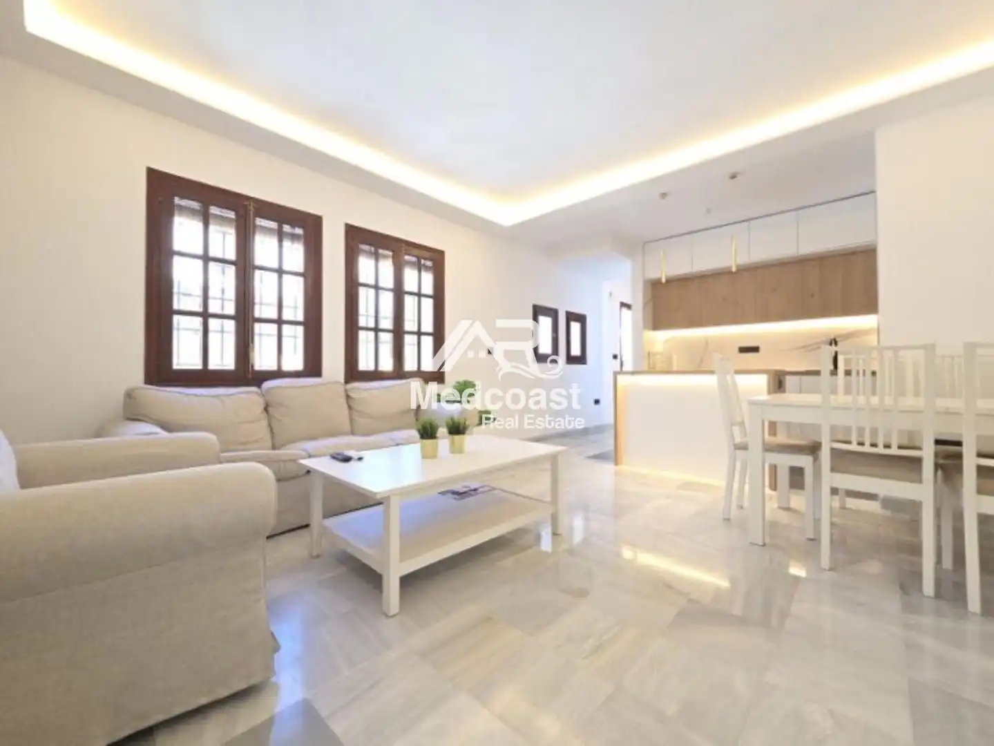 Wohnzimmer von Maisonette zum Verkauf in Vera mit Klimaanlage, Terrasse und Schwimmbad