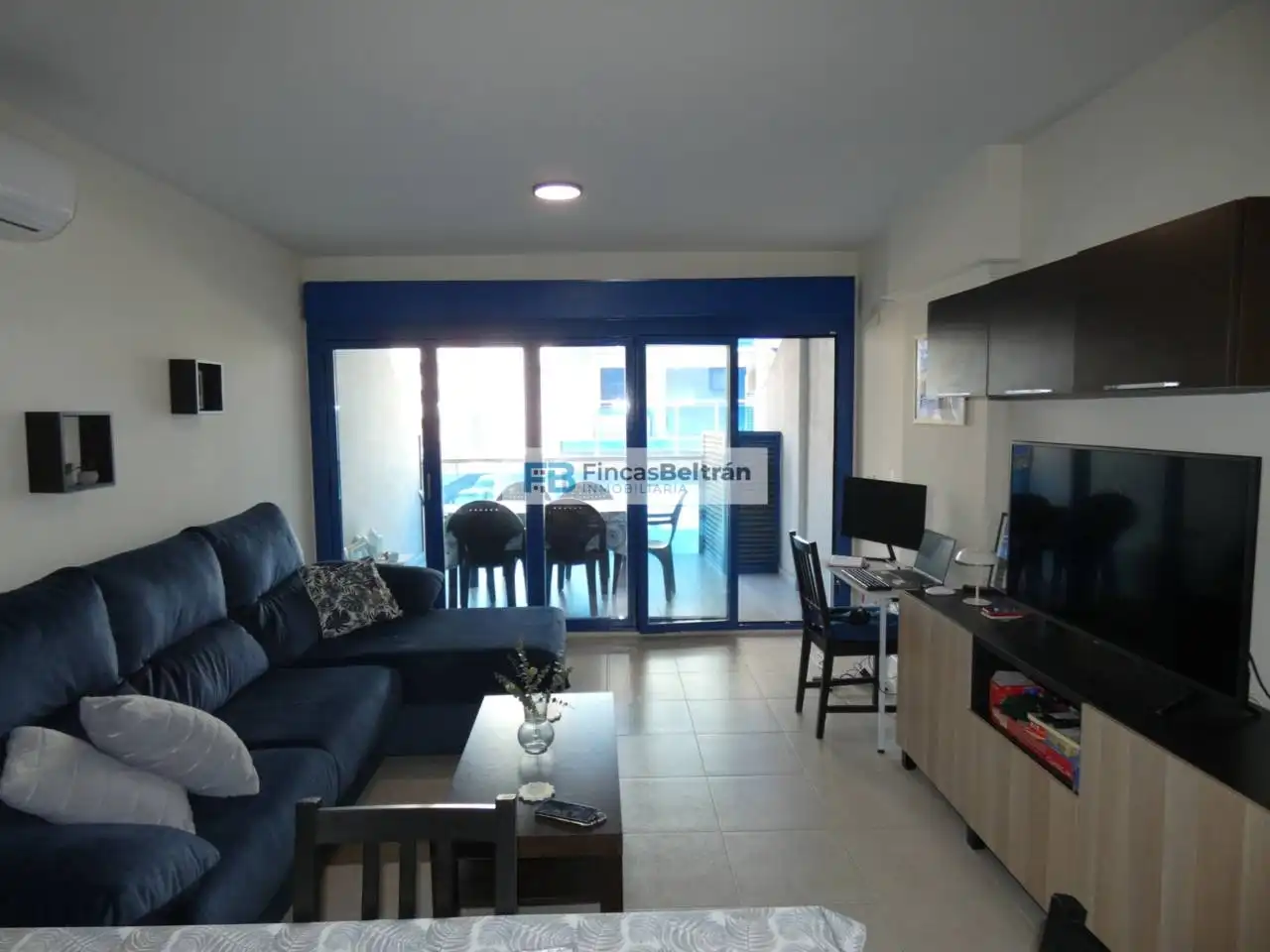 Sala d'estar de Pis en venda en Peñíscola / Peníscola amb Aire condicionat, Terrassa i Moblat