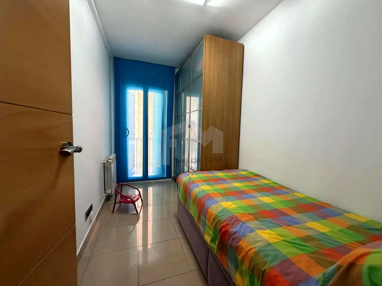 Bedroom of Flat for sale in Barcelona  with Air Conditioner and Balcony
