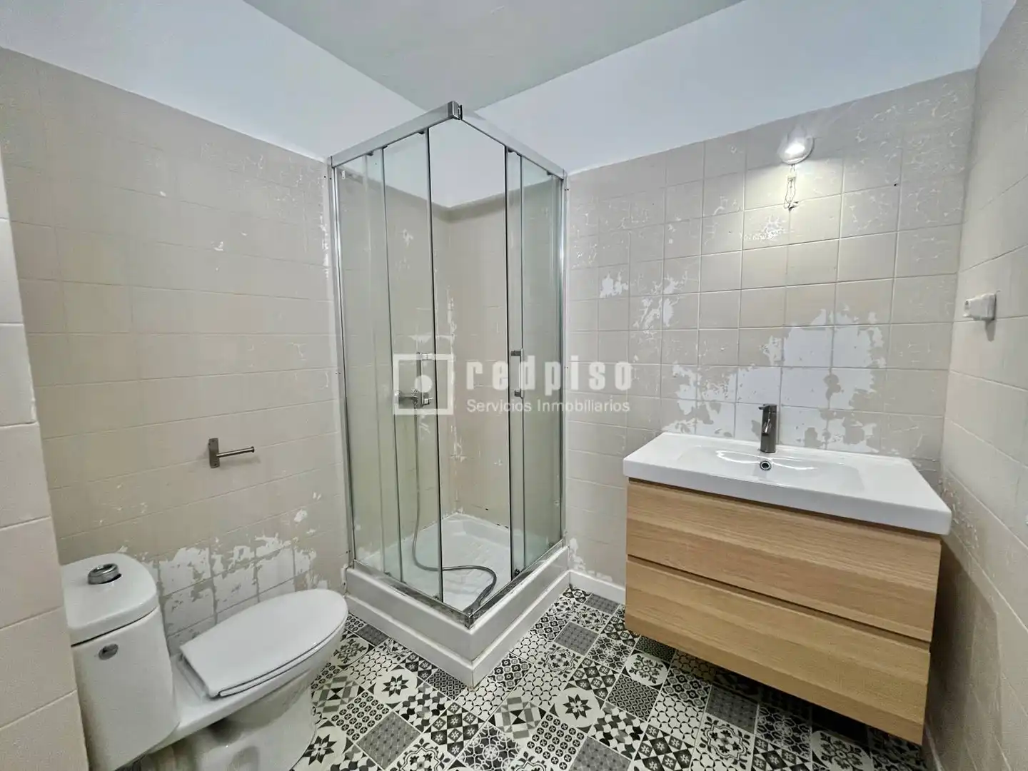 Badezimmer von Wohnung zum Verkauf in Málaga mit Klimaanlage, Terrasse und Möbliert