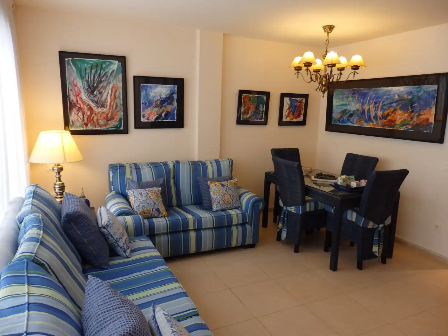 Living room of Flat for sale in Vandellòs i l'Hospitalet de l'Infant  with Air Conditioner, Terrace and Storage room