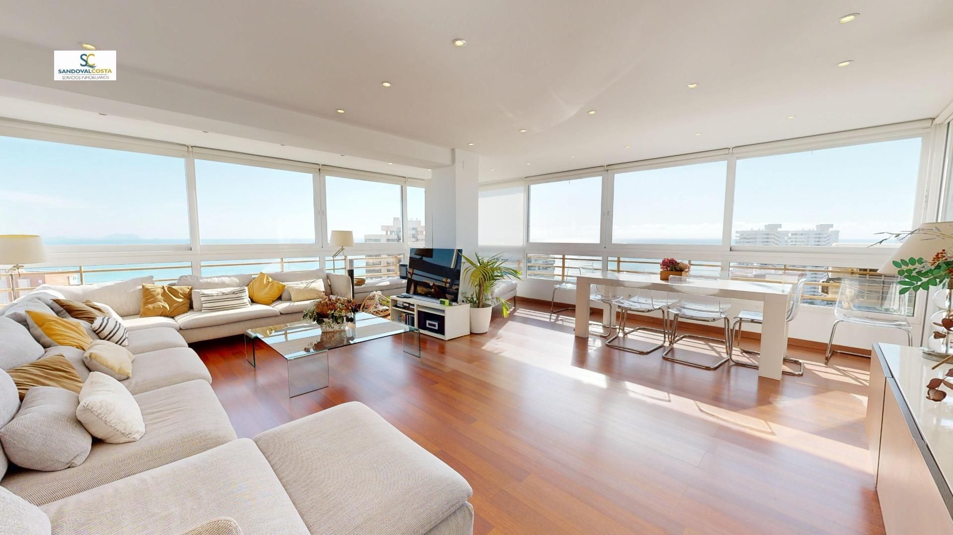 Living room of Flat for sale in Alicante / Alacant  with Air Conditioner and Community pool