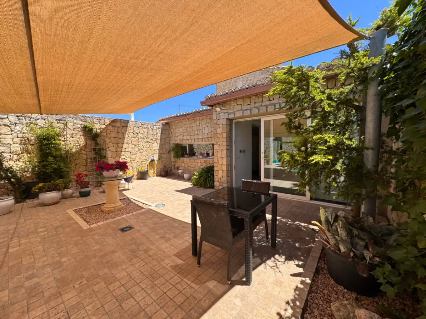 Terraza de Finca rústica en venta en Benissa con Aire acondicionado, Calefacción y Jardín privado