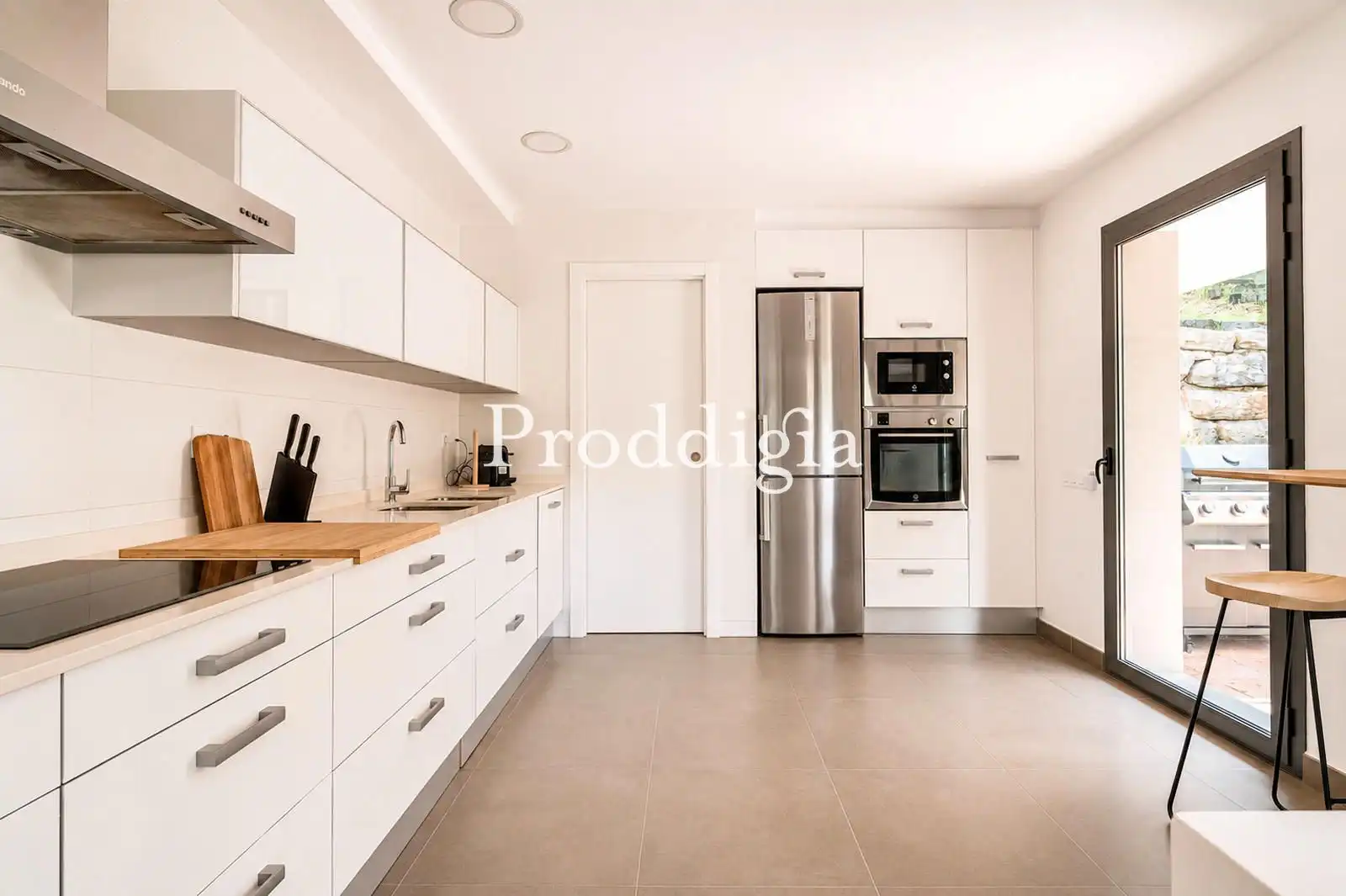 Cocina de Casa o chalet de alquiler en Barcelona con Aire acondicionado, Calefacción y Amueblado