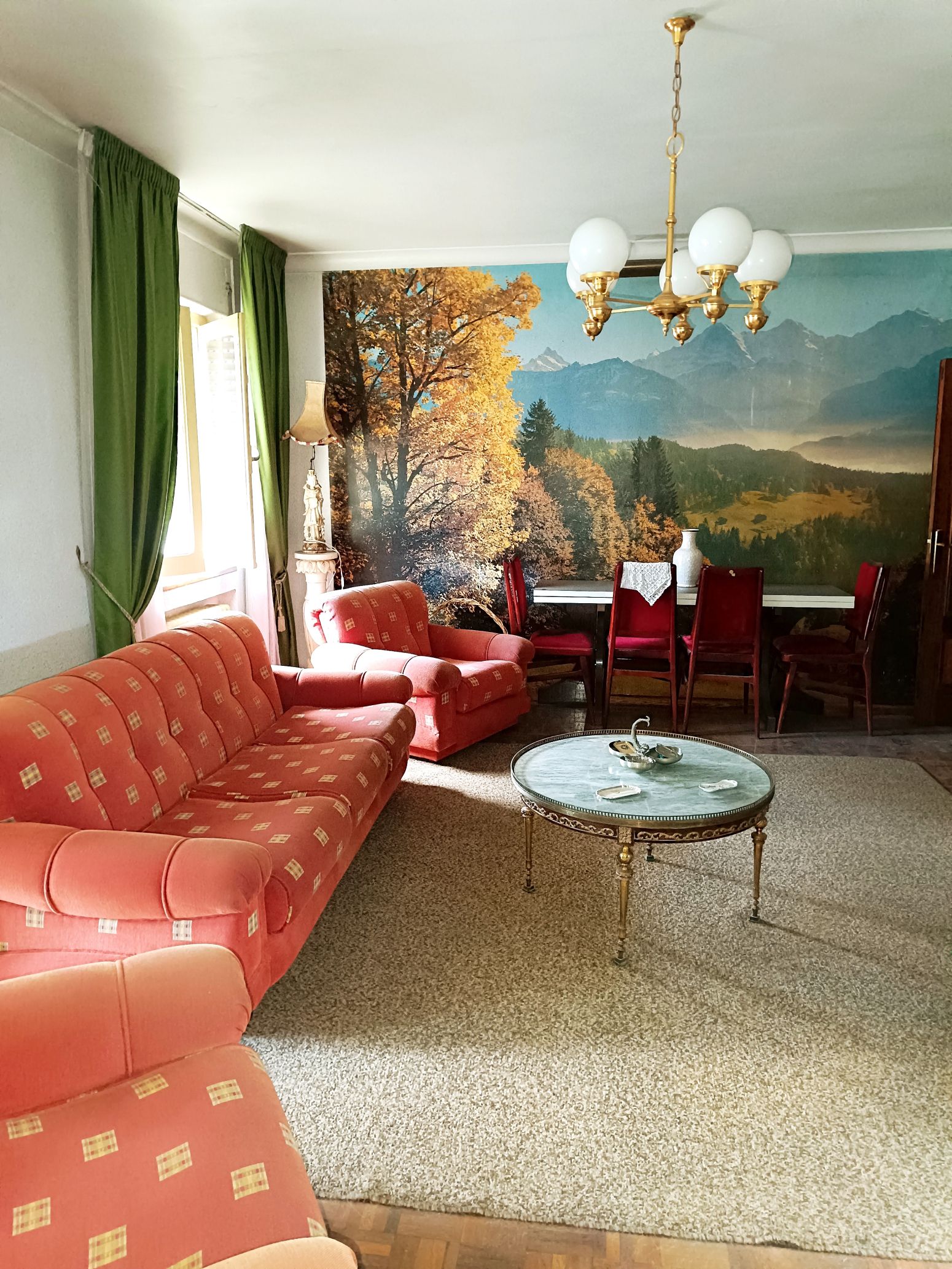 Living room of Flat for sale in Barruelo de Santullán  with Parquet flooring, Terrace and Furnished