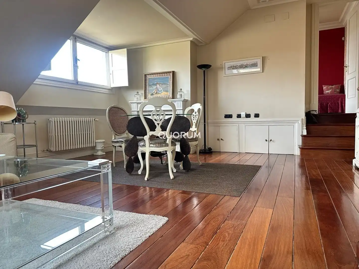 Sala de estar de Piso en venta en Getxo  con Calefacción, Jardín privado y Amueblado