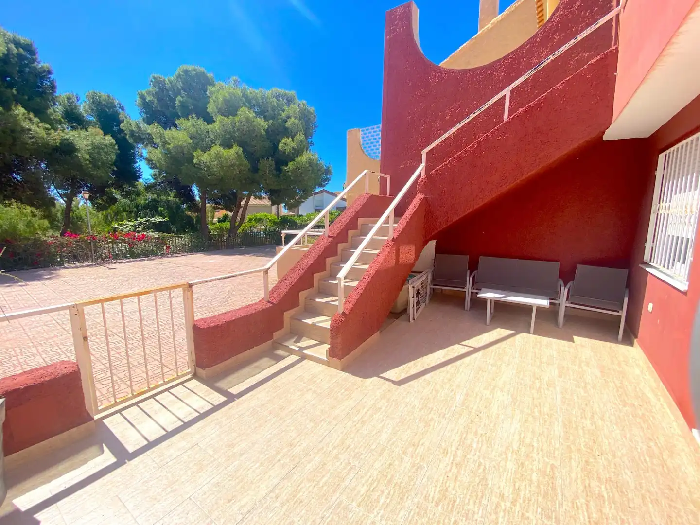Terraza de Casa adosada en venta en Mazarrón con Piscina comunitaria