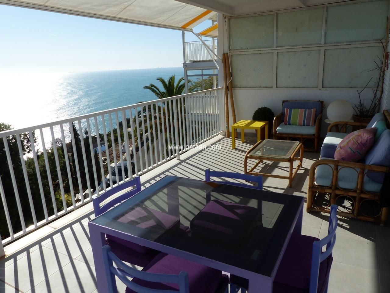 Terrace of Flat to rent in Oropesa del Mar / Orpesa  with Terrace and Furnished